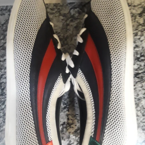 ππSOLDππGucci Rete Atlantide White Blue Red Black Men's Sneakers - Picture 8 of 16